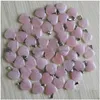 Collane con ciondolo Moda Cuore Quarzo rosa Cristallo Reiki Guarigione Chakra Pendenti Collana per gioielli da donna Goccia all'ingrosso D Dhgarden Dhlsk