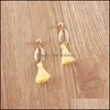 Ciondola il lampadario bohemien conchiglia nappa orecchini colorf tessuto di seta forma lega lungo orecchino a goccia per le donne gioielli regali consegna Ot6Mj