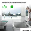 Altre forniture per servizi igienici da bagno Sensore di movimento Pir Led 8 colori di luce per il bagno Drop Delivery Home Garden Dhfqz