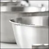 Bowls Stainless Steel Mixing For Salad Cooking Bakeeasy To Clean Drop Delivery Home Garden Kitchen Dining Bar Dinnerware Dhetw