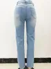 Frauen Jeans kalevest y2k lohe hose blau sommer vintage women schlank elastische niedrige denimhosen 2023 ankommen Rave Outfits ankommen