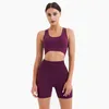 Active Sets Two Piece Set Women Sport Suits Seamless Yoga Gym Clothing Workout Sportswear High Waist Leggings Sports Top