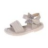 Verão Little S 2022 Novo Sandálias de crianças bonitas simples bebê Baby Soft Casual School Sapatos meninas 0202