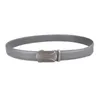 Bälten Fashion Men Belt 3,5 cm Automatisk spänne läder grå toppkvalitet för 95-125beltsbelts Emel22