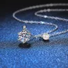 Pendanthalsband Wong Rain 925 Sterling Silver VVS 3EX D Color Real Moissanite Diamonds Zircon Pearl Gemstone Pendent Necklace Fine Jewelry GRA G230202