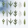 Decorative Flowers Pine Artificial Christmas Leaves Leaf Decor Picks Green Branches Greeneryfake Tree Home Pickgarland Stems Filler