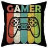 Almohada / Decorativo 45x45 cm Cubierta de gamepad Decoración Sofá Funda de tiro Cubiertas de prensa para sala de estar Cubiertas de dormitorio de coche / Dec