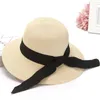 Chapeaux à large bord pliant chapeau de paille femme sortie d'été pare-soleil vacances cool bord de mer plage marée UPF 50 capswide wend22