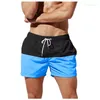 Męskie spodenki Summer Dripstring Casual Color Sllice Beach Spodni Kieszonkowe Krótka 2023 Bermudas para hombre