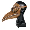 Party Masks Punk Leather Plague Doctor Mask Birds Cosplay Carnaval Costume Props Mascarillas Masquerade Halloween 1060 B3 Drop Deliv DH12U