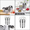 Dinware sets 1.5L roestvrij staal vacu￼m aangegeven vat lunchbox grote capaciteit mtilayer draagbare schoolkantoor cam drop leveren dhf8a