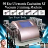 Slankmachineapparatuur 6 in 1 draagbaar gezichtslift Vet Verminder radiofrequentie huidverstrakking vacuüm 40k liposlim cavitatie lichaamsvorm lipo laser