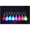 Party Fave Light BB Keys Ring LED Flash Colorf Colorfキーチェーン小さくて絶妙な実用的なキーバックルかわいいポータブル0 75yf J1ドロップデリブDH2Hz