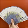 Outros suprimentos para festas festivas 20 dinheiro papel realista cópia de suporte para euros reprodução de filme nota boate negócios coleção falsa banco dhqfc