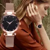 Zegarek lvpai panie gwiaździste niebo zegarek dla kobiet zegarki Top Mesh Rose Gold Relogio Feminino Clock Bayan Kol Saati