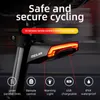 S Meilan X5 Bike Smart USB LED Wireless Remote Control Cykel Bakre ljus MTB ROAD LASER TURN SIGNAL CYCKING LAMP TAILDIGHTER 0202