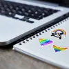 100 Stück Gay Pride Aufkleber Regenbogenaufkleber für LGBTQ AZ078HT204