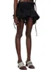 Skirts Kalevest Y2K High Street Micro Black Summer Sexy Low Rise Skirt Acubi Fashion Women Lace Up Elegant Chic Dress 2023