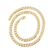 Kettingen 2023 Fashion Gold Color Twisted Singapore Chain 24inch 7mm ketting voor vrouwen mannen sieraden