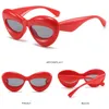 Lunettes de soleil yeux de chat protection UV filles lunettes de soleil drôle couleur bonbon cadre épais lunettes de plage mode été accessoires 11 couleurs en gros DW6825
