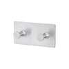 Bathroom Shelves Shees Hole Ttype Double Hook 304 Stainless Steel Wiper Accessories Household Kitchen Sticky Wholesale Drop Delivery Dhqce