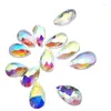 Kroonluchter kristal topkwaliteit 12 stks 22 mm ab traan druppel prisma gefacetteerd hangende decoratie suncatcher glazen deel diy sieraden maken