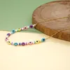 Choker Go2BoHo Beads & Chain Necklace Bohemian Asymmetrical Fashion Jewelry Polymer Clay Disc Black Hearts For Women