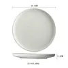 Tallrikar Lekoch Black/White Ceramic Dish Plate Porslin Tabelleris Snack Dessert Nrowers för hemrestaurang