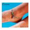 Lien Chaîne Colorf Perle Ananas Bracelets De Cheville Pour Les Femmes Bohême Charme Cheville Bracelet D'été Sandale Cheville Plage Pied Bijoux Cadeaux Drop Otscl