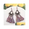 Dangle Chandelier Bohemian Fashion Jewelry Thread Tassel Earrings Vintage Drop Delivery Dh4Kg