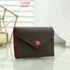 Fashion Designer Wallets Leather European Purses For Women Short Wallet Woman Purse Discount Original Card Holder Ladies Handbag Checked Flower Money