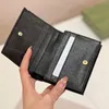 Small Designer Wallet Men Cardholder Women Genuine Leather Wallets Y Fashion Letter Purses Short Card Holder Coin Pocket Clutch Bag with Box