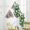 Decorative Flowers Artificial Rattan Vine Wall Hanging Home Garden Deco Accessories Wedding Door Decoration Garland Fake Flower String 95cm