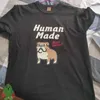 Camisetas masculinas 2022 Humanas de alta qualidade Madeirts cães imprimir preto homem branco mulheres casais camiseta g230202