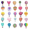 50 szt. Naklejki na butelki z wodą dla dzieci dziewczęta Teens Vinyl vsco Waterproof Cute Esthetic Ticker TZ-RQQ-326 Balon Fire Balloon na gorące powietrze