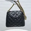 CC axelväskor designer handväska modeväskor crossbody lyx tygpåsar kaviar läder damer pochette fårskinn axel handväskor kvinnor cf f noh4