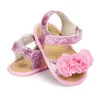 Summer Newborn Baby Girls Flower Sandals Fashion Soft-soled Non-slip Toddler Shoes 0-18M 0202