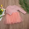 Girl Dresses Cute Pretty Toddler Baby Girls Dress Flower Long Sleeve Lace Princess Party Prom Tulle Es