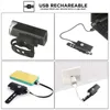 Luci per bici Luce per ciclismo Lanterna per bicicletta USB LED ricaricabile Set Mountain Bike Luce anteriore posteriore Faro Torcia Accessori per bici P230427