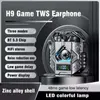 H9 BT 5.3 Headset Metal Body Gaming Wireless Earbuds Buller Reduction H￶rlurar L￥g latens Hifi Stereo Earphones