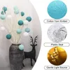 سلاسل 20 LED Cotton Ball String Lights Fairy for Battery أو USB Light Light Indoor Christmas Wedding Decor