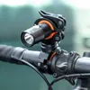 Lights ROCKBROS Rotating Light Double Bike LED Front Flashlight Lamp Cycling Pump Handlebar Holder Bicycle Accessories 0202