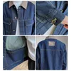 Men's Jackets Denim Jacket For Men Splice Collar Pocket Streetwear Fashion Vintage Casual Loose Short Coat Male Korean Jeans