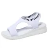 Sandales femme été 2023 grande taille 45 pantoufles respirantes femmes chaussures de plage compensées plate-forme marche confortable