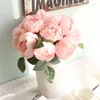 Decorative Flowers 6 Head Beautiful Silk Artificial Rose Wedding Home Table Decor Bouquet Arrange Fake Plant Valentine's Day Presents