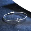 Bangle Fashion Hollow Star Open armbanden voor vrouw All-matched accessoires Silver Kleur Sieraden 2023 Trend Bijoux Gifts SB105Bangle