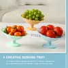 Plates 2pcs Creative Dinner Desktop Plate Serving Tray Snack Fruit For Party