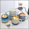 Kubki 2021 Ręcznie robiony ceramiczny kubek kawa Kawa Kreatywna duża wielkość woda para prezent upuszczenie dostawy domu ogród kuchnia kuchnia jadalnia napój dhh0c