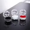 Alla hj￤rtans dagsringl￥da transparent smyckestativ akrylhalsband ￶rh￤nge smycken l￥dor 4x4 cm