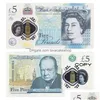 Autres fournitures de fête festives Prop Money Jouets imprimés UK Pound GBP British 50 Copie commémorative Billets en euros pour enfants Noël DhbeuS7MS